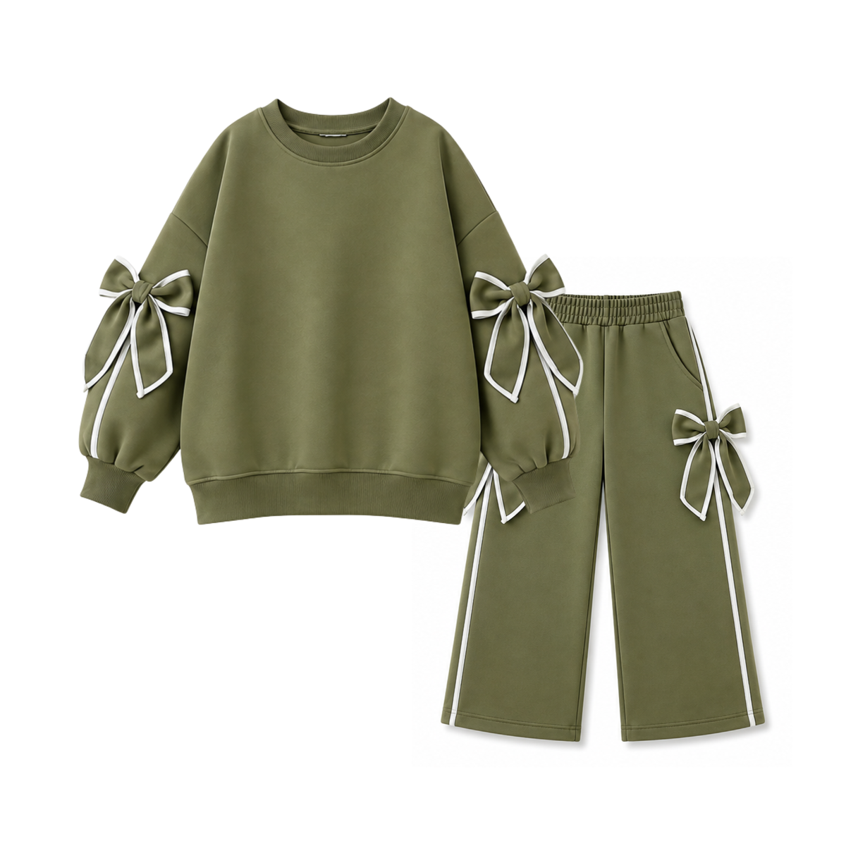 OLIVE GREEN FLEECE TRACKSUIT
