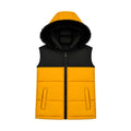 MUSTARD SLEEVELESS PUFFER JACKET